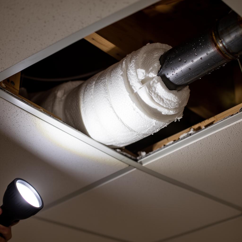 Diagnostic close-up of ccs ceiling mould in Tengah showing the specific failure pattern Pico X technicians treat.