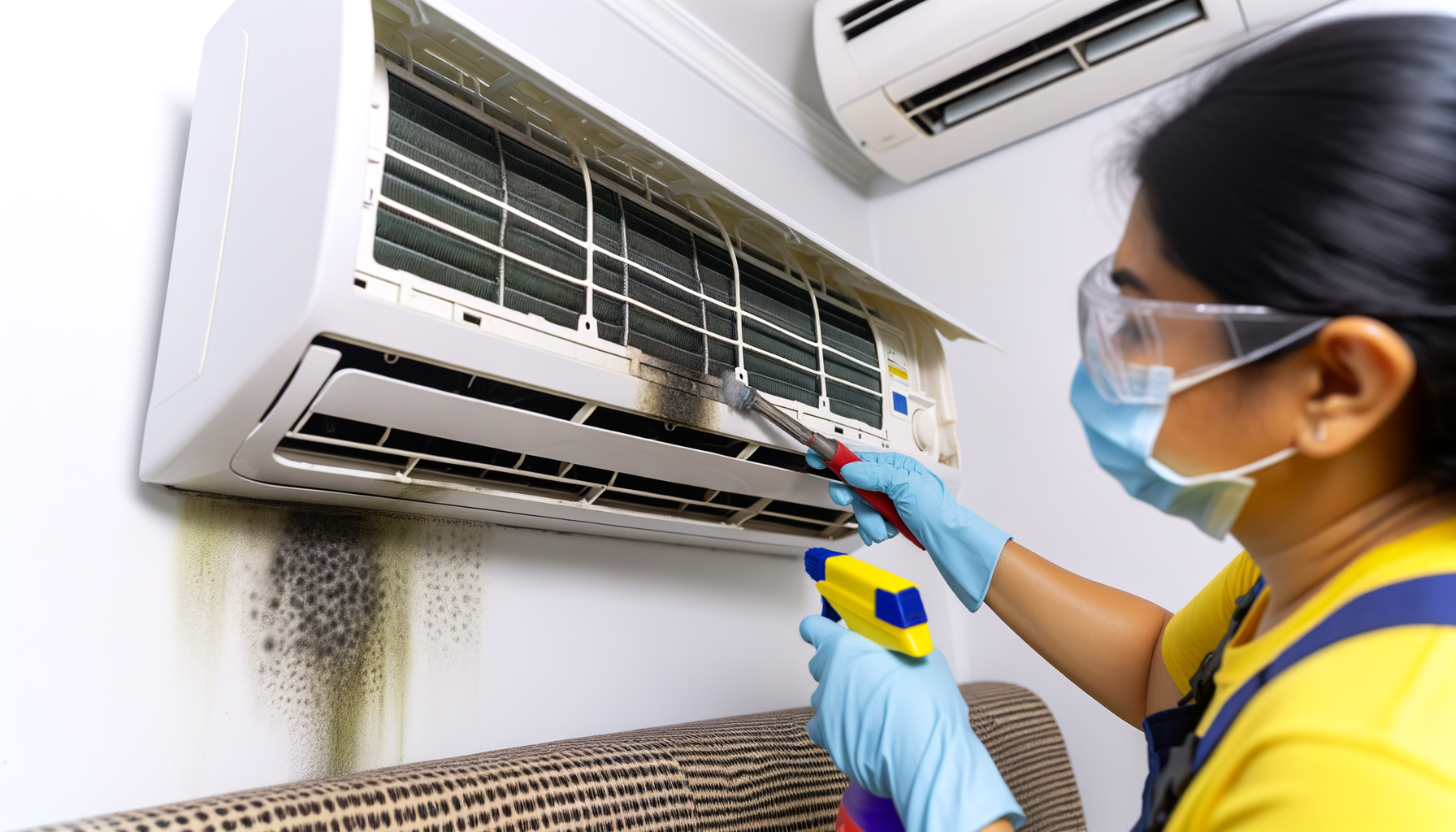Professional aircon mould treatment in Singapore