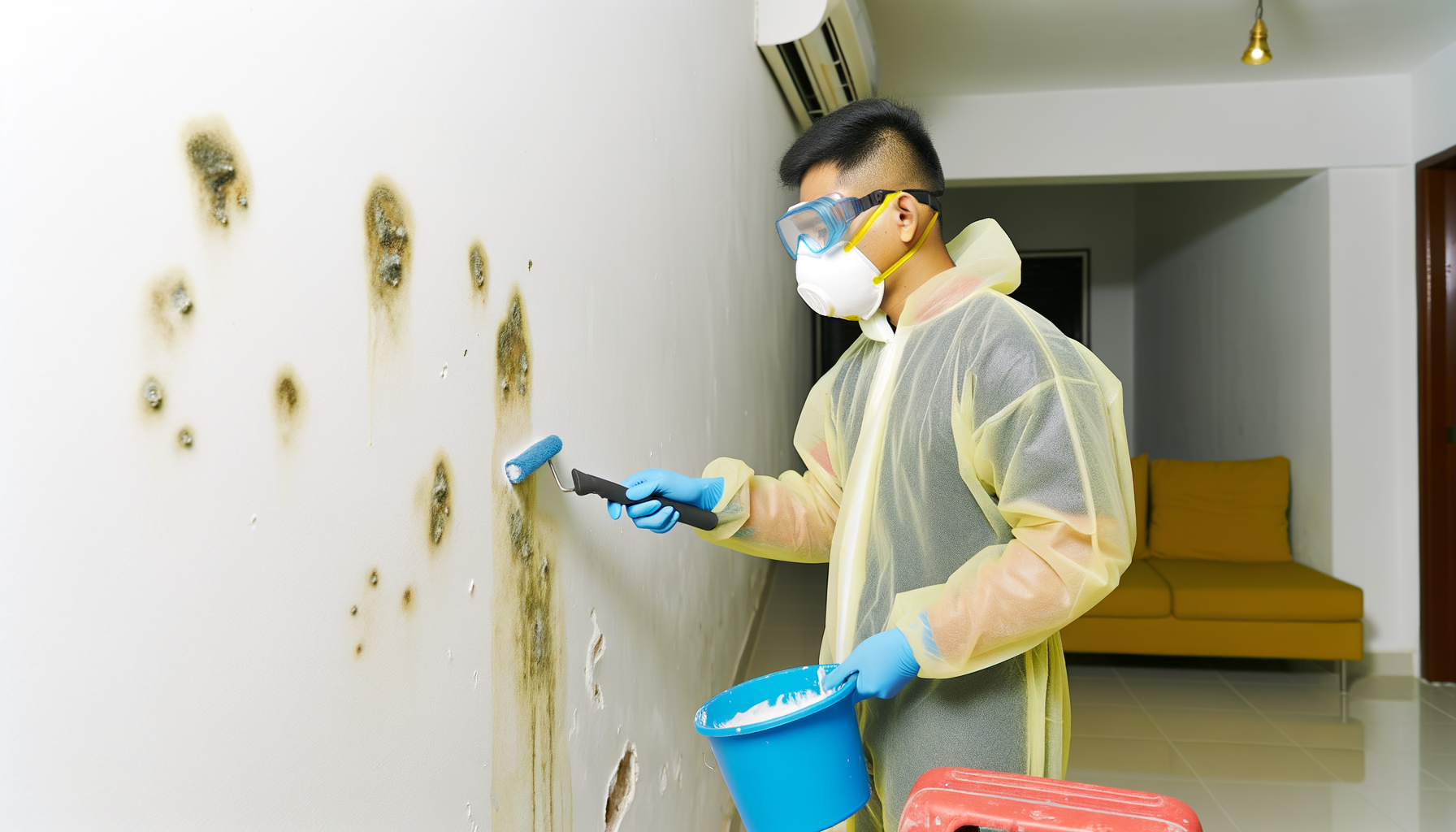 Professional wall mould treatment in Singapore